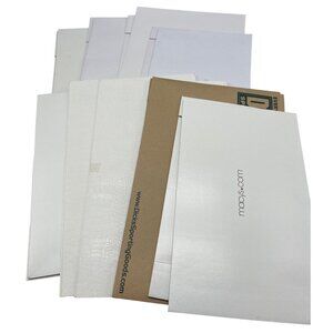 Christmas boxes set of 9 holiday rapping plain macys dicks brown cardboard READ